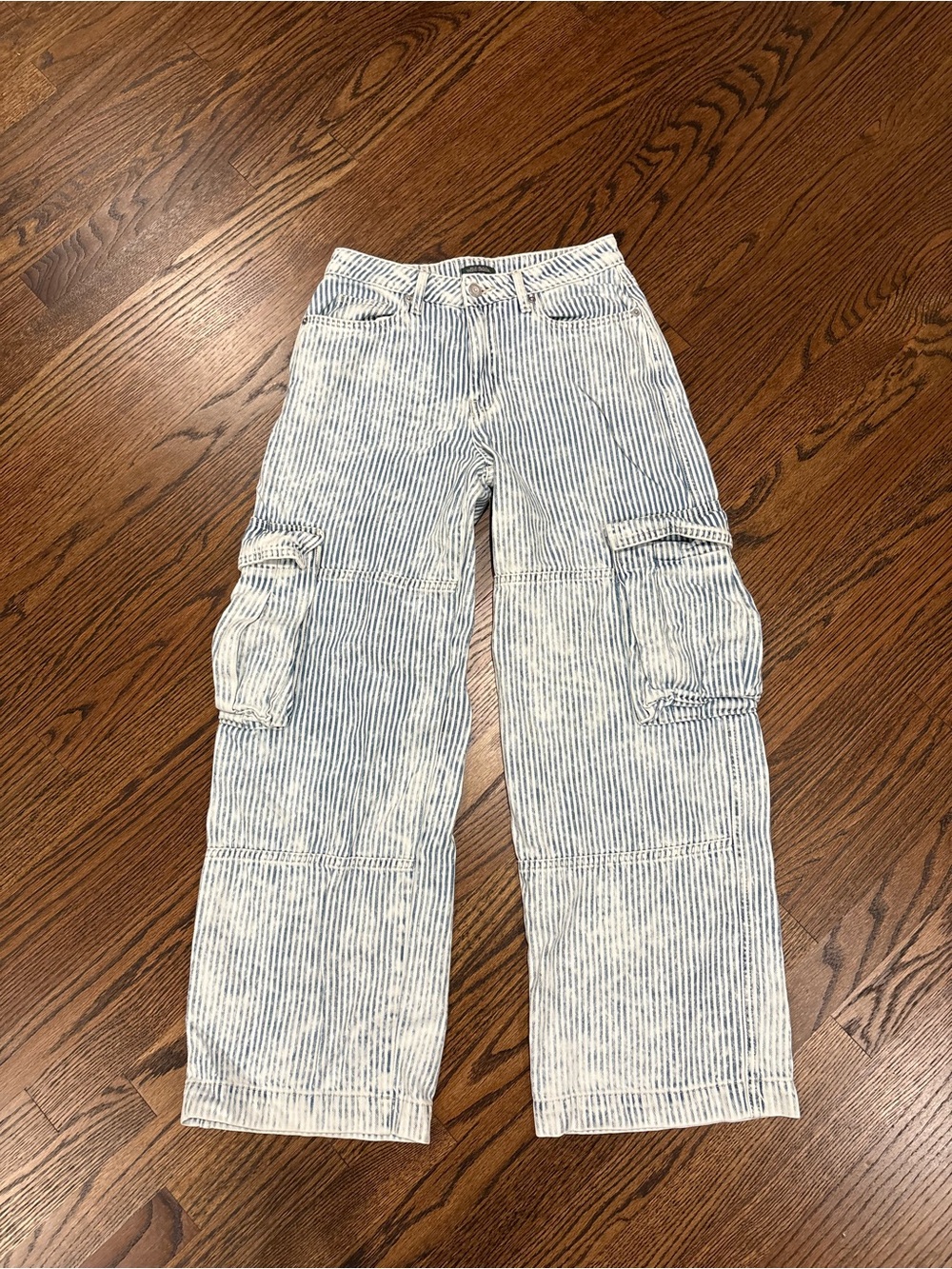 Striped Blue and White jeans